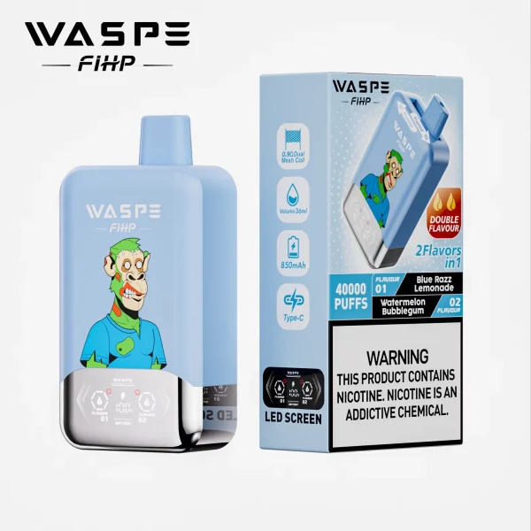 waspe-40000-double-flavors_Blue-Razz-Lemonade-and-Watermelon-Bubblegum